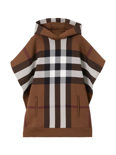 burberry poncho saks